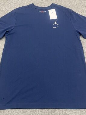Nike Air Jordan Jumpman 23 Men’s Graphic T Shirt Large Navy Short Sleeve Tee